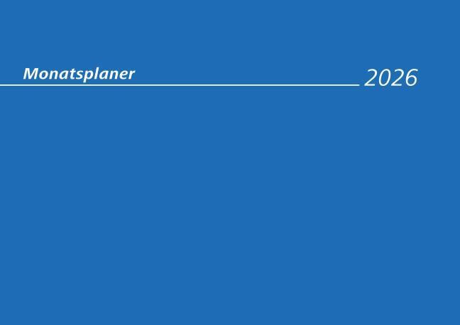 Produktbild Neumann Monatsterminkalender 2026 29,7x21 1M/1S - Drahtkammbindung mit Aufhänger - 989-0015 (Deutsch)