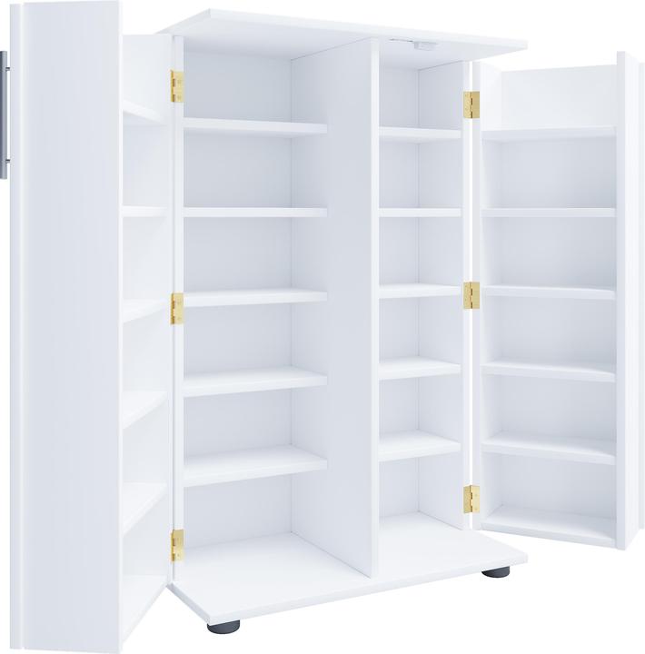 Produktbild VCM Holz CD DVD Regal abschliessbar Engalo XL (60 x 31 x 93 cm)