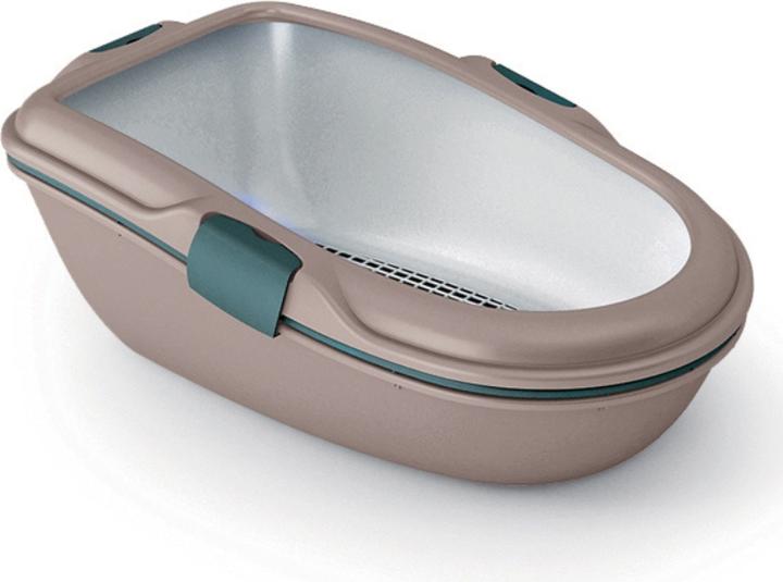 Actual product image Kerbl FURBA cat litter tray with cleaning sieve (Cat litter tray open)