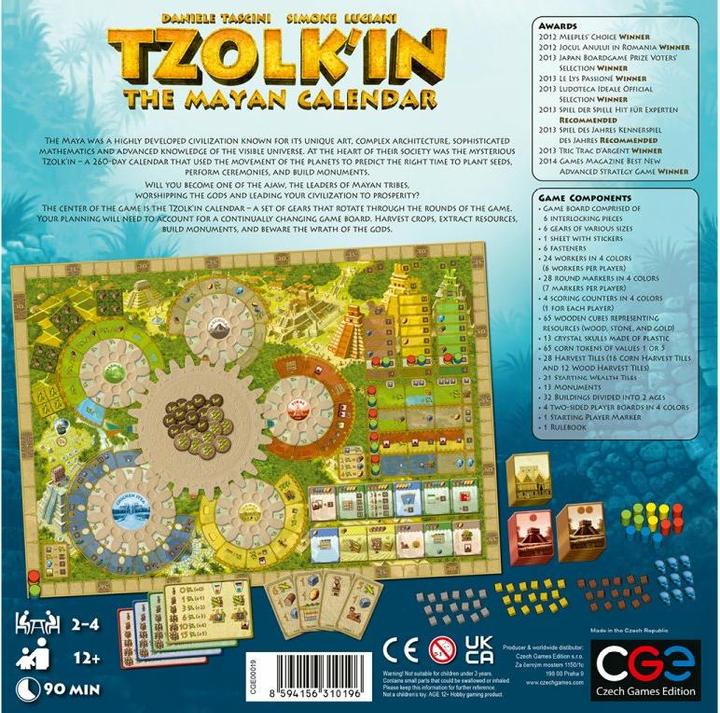 Actual product image Czech games edition CZ025 - Tzolkin: The Mayan - Calendar, Board game, 2-4 players, from 13 years (DE edition) (German)