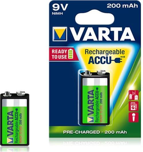 Produktbild Varta Recharge Accu Power (1 Stk., 9V Block, 200 mAh)