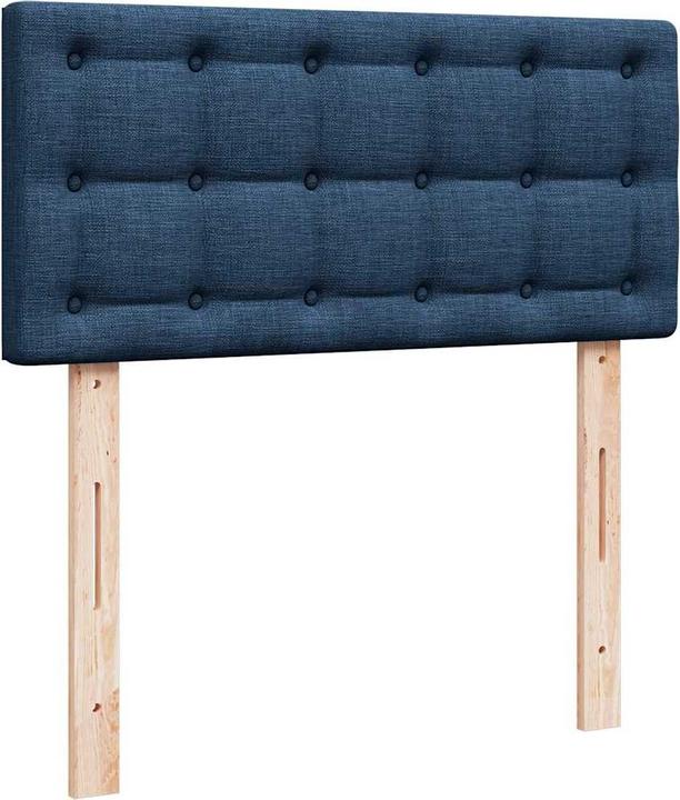 Produktbild VidaXL Ottoman-Bett mit Matratzen Blau 200x200 cm Stoff Bettrahmen (200 x 200 cm)