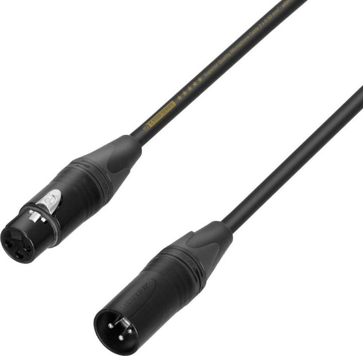 Immagine prodotto Adam Hall 5 STAR MMF 0300 X - Cavo microfonico Neutrik® da XLR femmina a XLR maschio | 3 m sfuso (3 m)