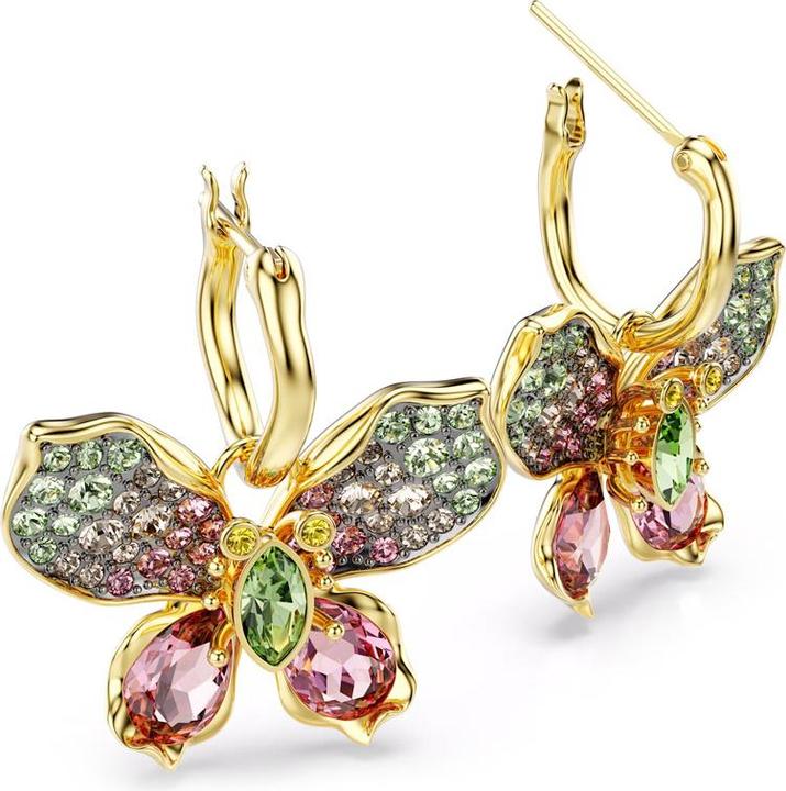 Produktbild Swarovski Idyllia Drop Ohrhänger Verschiedene Schliffe Pavé Schmetterling Mehrfarbig (Swarovski Metall)