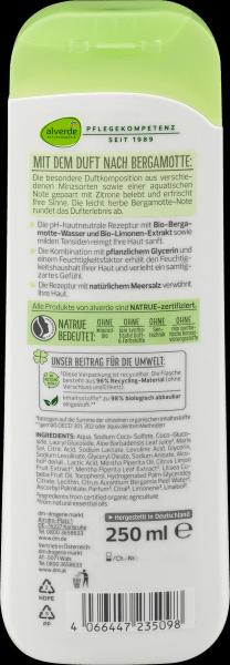 Actual product image dm alverde Shower Gel Organic Mint Organic Bergamot (250 ml)