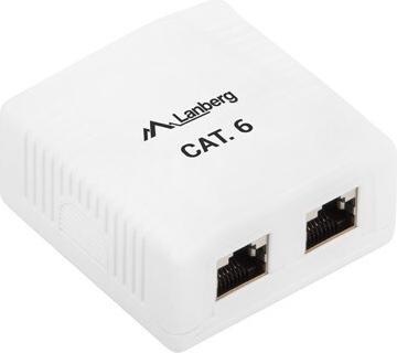 Actual product image Lanberg OS6-0002-W Cable Interface / Gender Adapter 2 x RJ-45 White