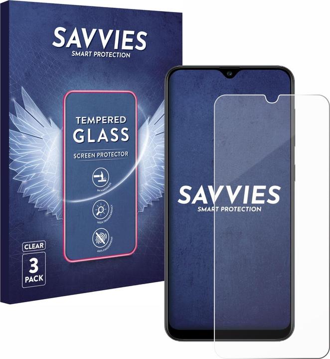Produktbild Savvies Panzerglas Hartglas Displayschutz (3 Stück, Samsung Galaxy A30s)