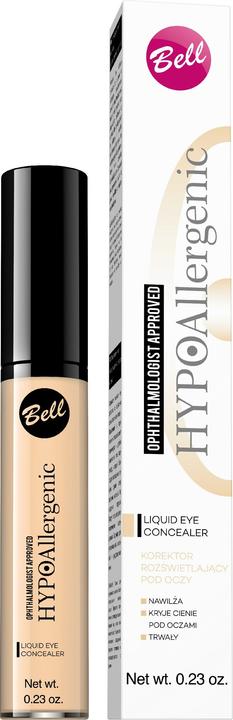 Bell Cosmetics HypoAllergenic Liquid Eye Concealer hypoallergenic eye concealer 02 Medium 6.5g