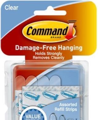 Actual product image Command strips (0.23 kg)