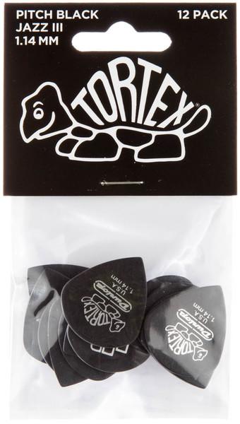Actual product image Dunlop Tortex Pitch Black Jazz - 1.14