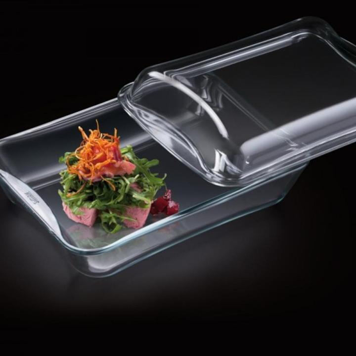 Immagine prodotto Casseruola quadrata con coperchio esclusivo in vetro e plastica