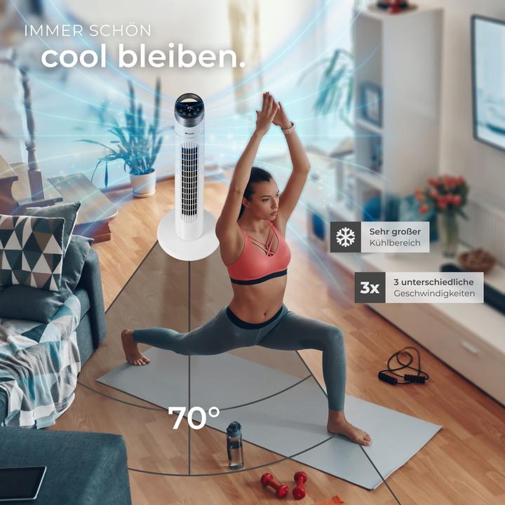 Actual product image tectake Tower fan (50 dB)