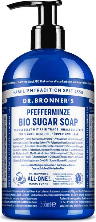 Dr. Bronner's Sugar Soap (Flüssigseife, 355 ml)