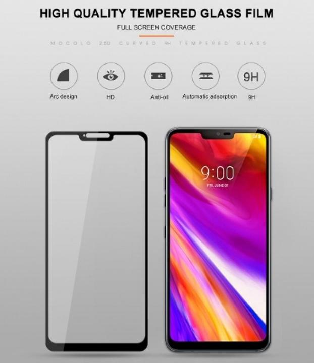 Produktbild Screenguard LG G7 ThinQ Full Screen Panzerglas Schutzfolie 2.5D 9H (1 Stück, LG G7 ThinQ)