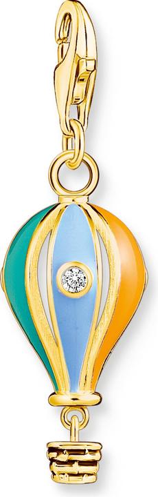 Thomas Sabo Charm-Anhänger Bunter Heissluftballon Vergoldet (925er Silber, Emaille)