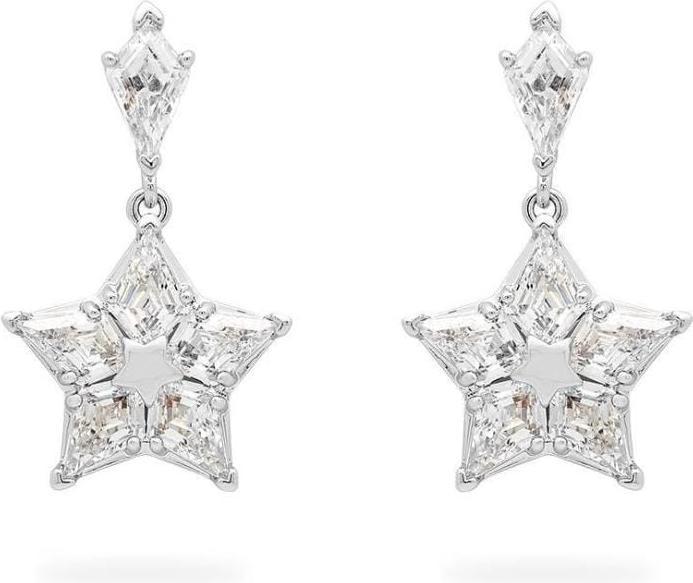 Actual product image Swarovski Stella earrings - silver (Rhodium-plated metal)