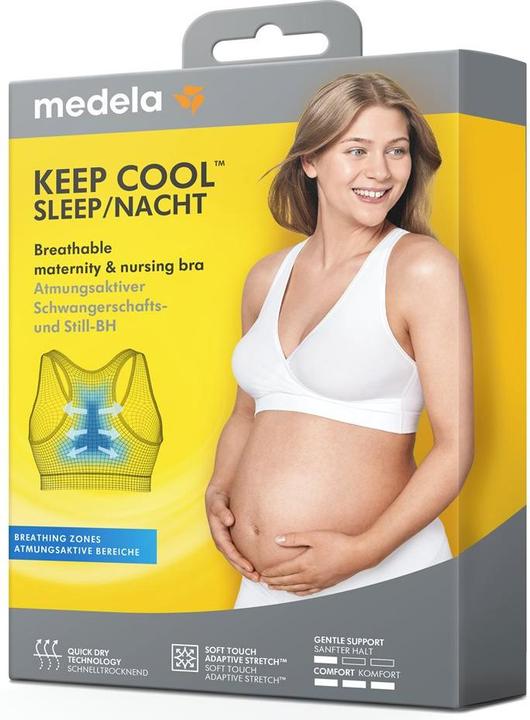 Produktbild Medela Keep Cool Sleep Bra weiss (M)