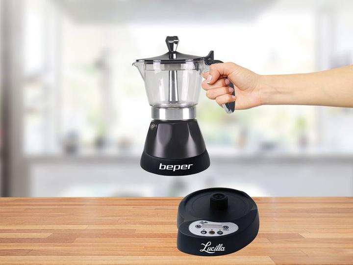 Actual product image Beper BC.041N- electric espressomachine- 3 koffiekopjes