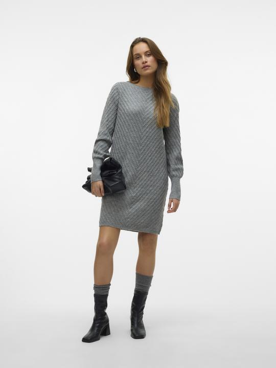 Produktbild Vero Moda VMANJASTINNA LS BOATNECK DRESS GA EXC Strickkleid (XS)