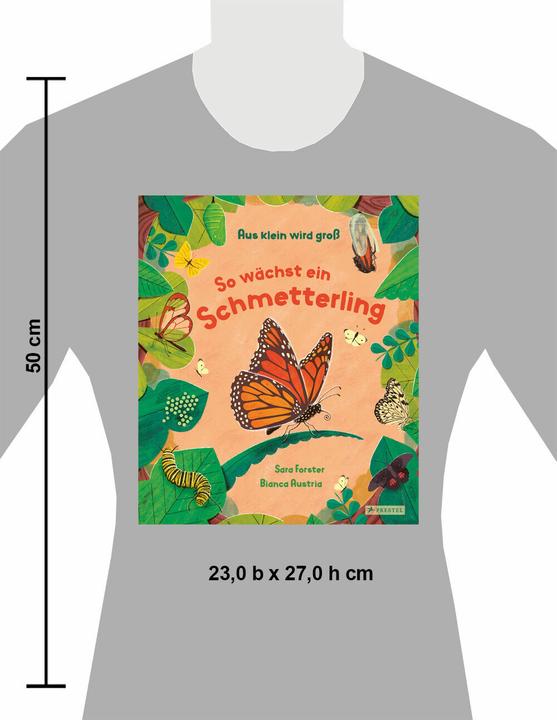 Produktbild Aus klein wird gross. So wächst ein Schmetterling (Deutsch, Bianca Austria, Sara Forster, 2025)