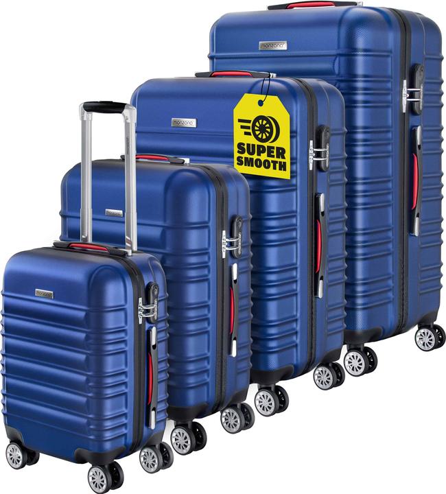 Immagine prodotto Monzana Hartschalenkoffer (120 l, Bagaglio a mano (fino a 50 litri), M (50 - 90l), L (90 - 115l))