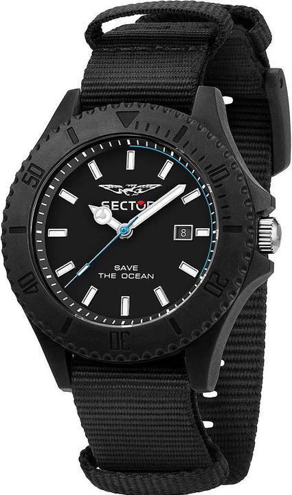 Sector R3251539002 Save The Ocean 43mm 5ATM (Sportuhr, 43 mm)