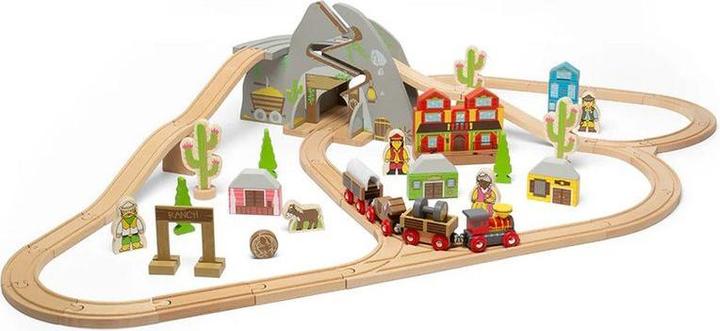 Actual product image Bigjigs Cowboy Wild West train set