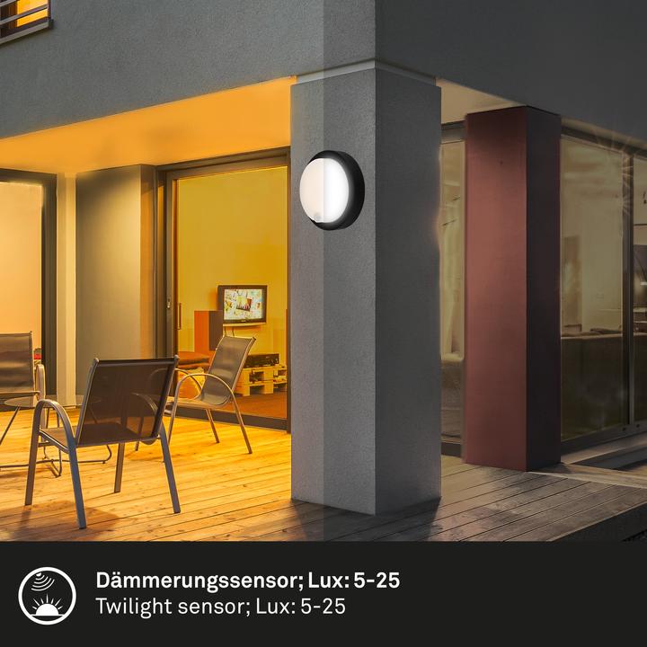 Produktbild Briloner Akku LED Aussenwandleuchte,Sensor,schwarz,LED/4W (700 lm, IP44)