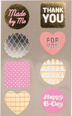 Paper Poetry Motifs" sticker set