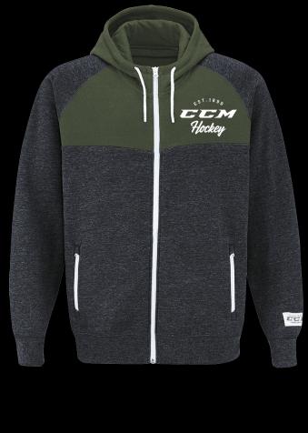 Image du produit CCM F3856 ACADEMY FULL ZIP HOOD SR (S, Vert) (S)