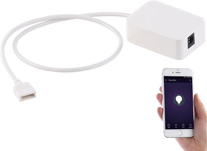 Actual product image Luminea Wi-Fi LED Strip, Amazon Alexa & Google Assistant comp. (Warm white, 500 cm, Outdoor)