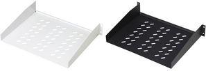 Actual product image Digitus shelf 48,3cm 19inch for network cabinet max.25Kg RAL9005 black 483x550x88mm incl....