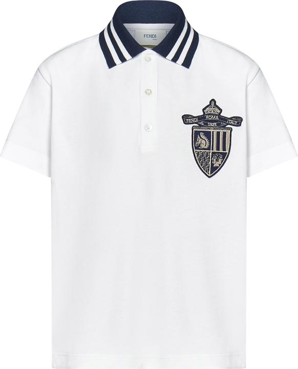 Actual product image Fendi Kids T-shirts And Polos White