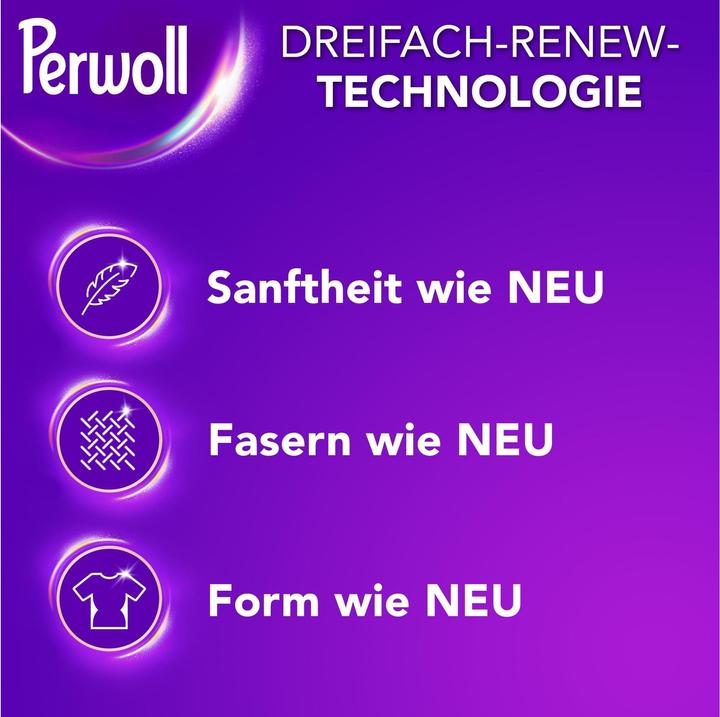 Produktbild Perwoll Renew Flüssig Wolle & Feines (52 Waschgänge, Flüssigwaschmittel)