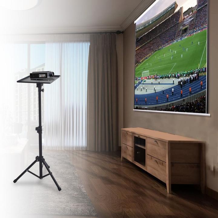 Immagine prodotto Techly treppiede per notebook o proiettore nero altezza regolabile 70-120cm ripiano 40x30cm carico