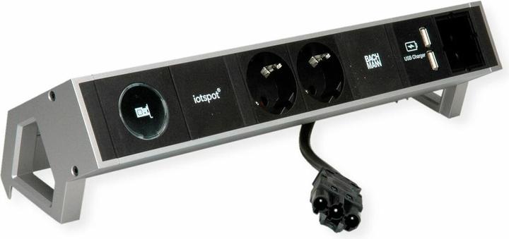 Produktbild Bachmann DESK2 1xIOTspot 2xCEE7/3 USB Charger 1xABD 0,2m GST18 (3 x, CEE 7/3, 0.20 m)