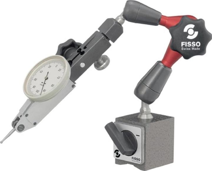 Fisso Supporto di misura magnetico STRATO-LINE Raggio d'azione 130 mm Altezza totale 220 mm Forza di