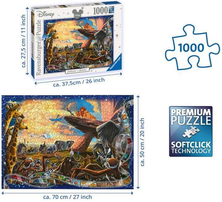 Immagine prodotto Ravensburger Edizione da collezione Disney Il Re Leone (1000 pezzi)