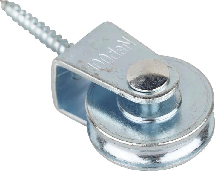 Mamutec Zoccoli zincati con rullo in acciaio da 30 mm