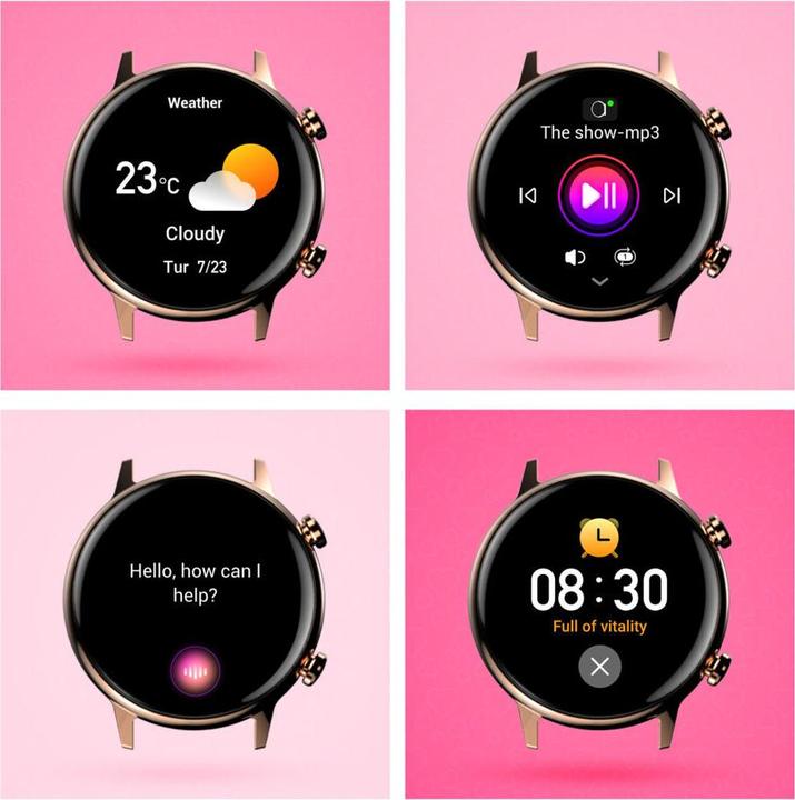 Image du produit Manta Smartwatch damski Alexa Mini biały (39 mm)