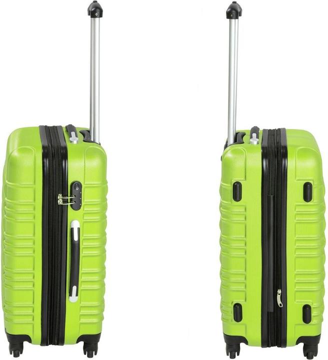 Immagine prodotto tectake Set di valigie rigide (106 l, Bagaglio a mano (fino a 50 litri), M (50 - 90l), L (90 - 115l))