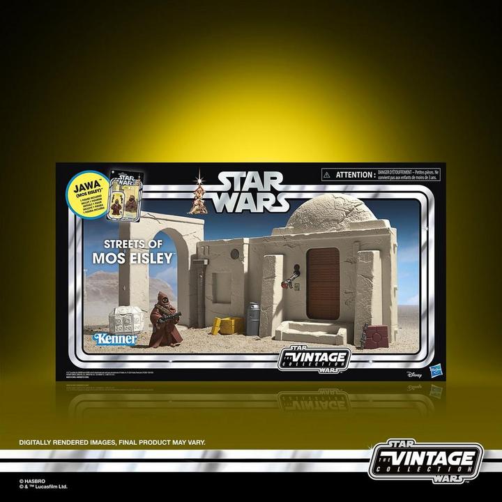 Produktbild Hasbro Star Wars Episode IV Vintage Collection Playset Streets of Mos Eisley mit Jawa Action Figure