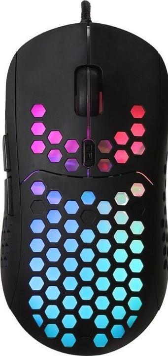Art optical mouse for gamers 6400DPI USB RGB AM-99 ultra light (Cable)