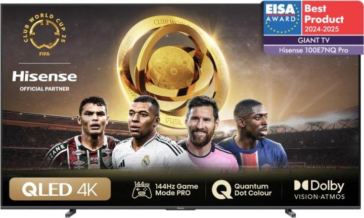 Immagine prodotto Hisense TV 100E7NQ PRO TV Led 100' 4K (100", E7NQ Pro, QLED, 4K, 2023)