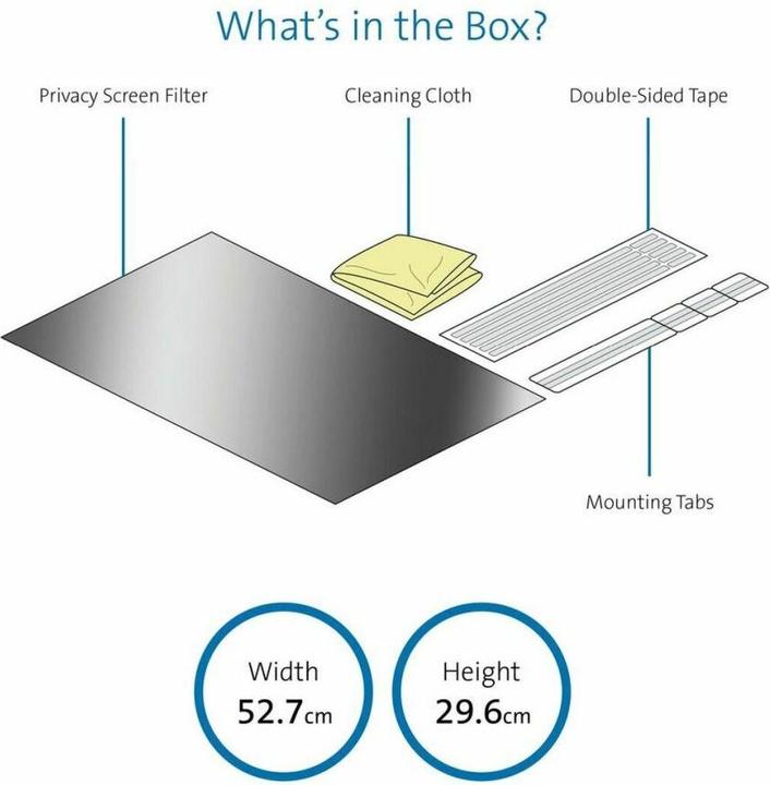 Immagine prodotto Kensington Filtro privacy - 2 volte, rimovibile (23.80", 16 : 9)