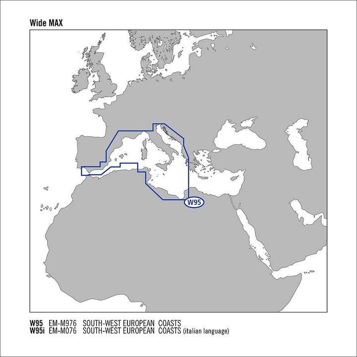 Image du produit C-Map MAX Wide Sud-Ouest Côte européenne EM-M976 SD Chart
