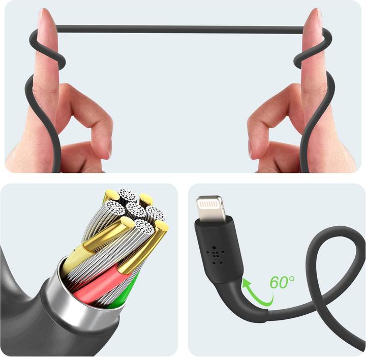 Produktbild Belkin USB A – Lightning (1 m, USB 2.0, 12 W)