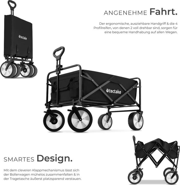 Actual product image tectake Foldable Leon handcart with brakes
