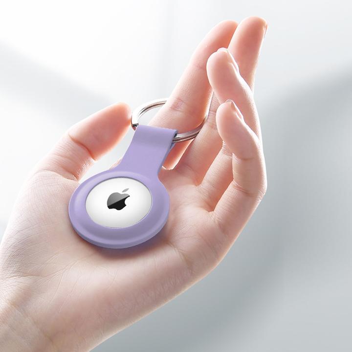 Produktbild Crong Silicone Case with Key Ring – Brelok do Apple AirTag (fioletowy)