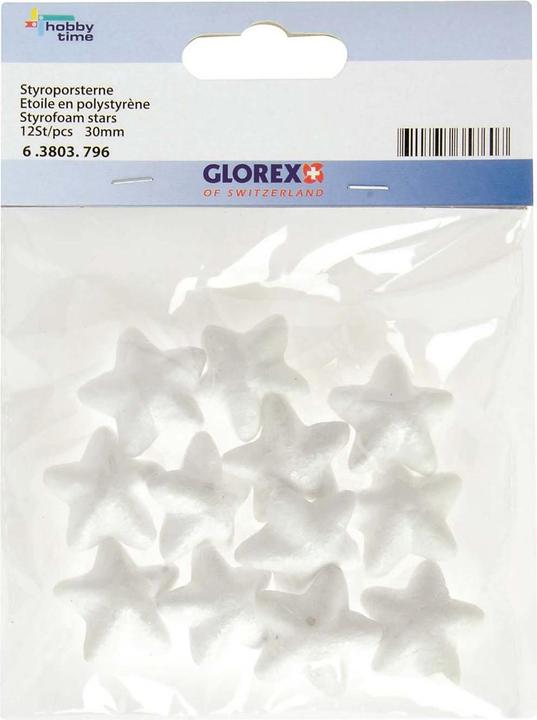 Immagine prodotto Glorex Stelle di polistirolo da 3 cm 12pz